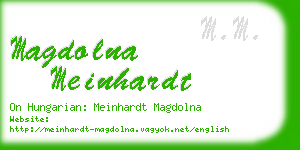 magdolna meinhardt business card